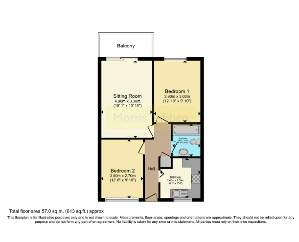 Flat 8, Bembridge House, Hayling Island floorplan