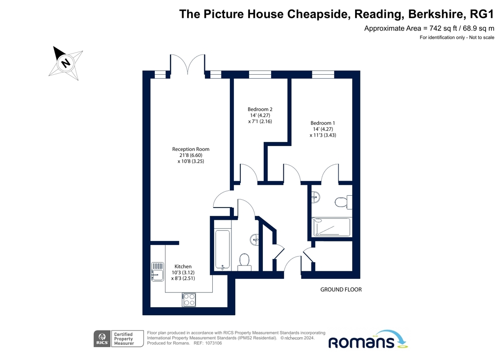 Flat 2, The Picture House,, Cheapside, Berkshire floorplan