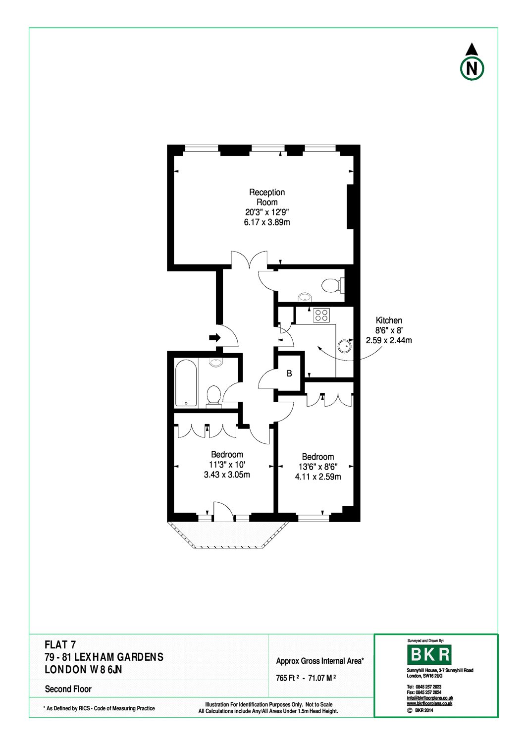 2 Bedrooms Flat to rent in Lexham Gardens, Kensington, London W8