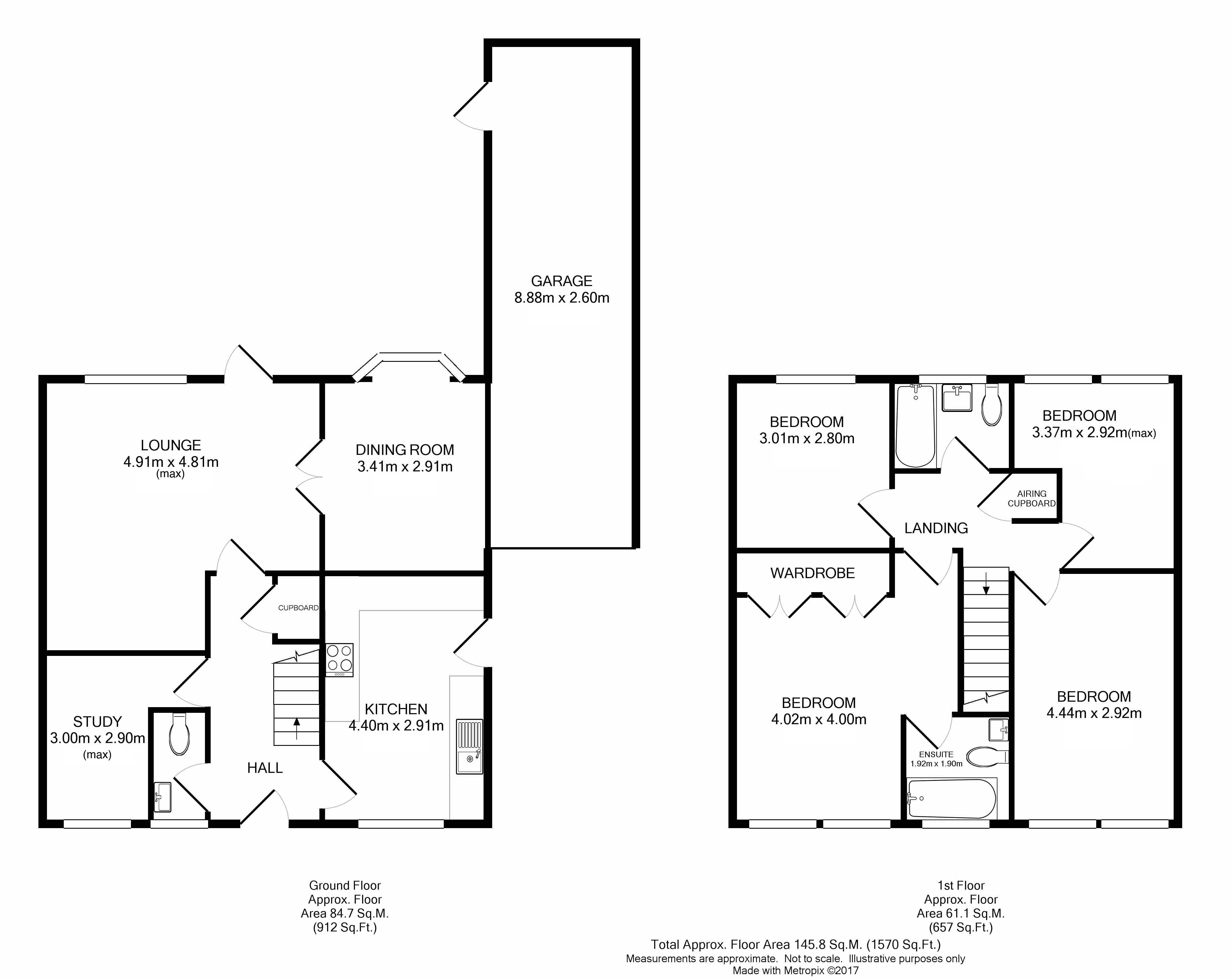 3, Crozier Drive, South Croydon floorplan