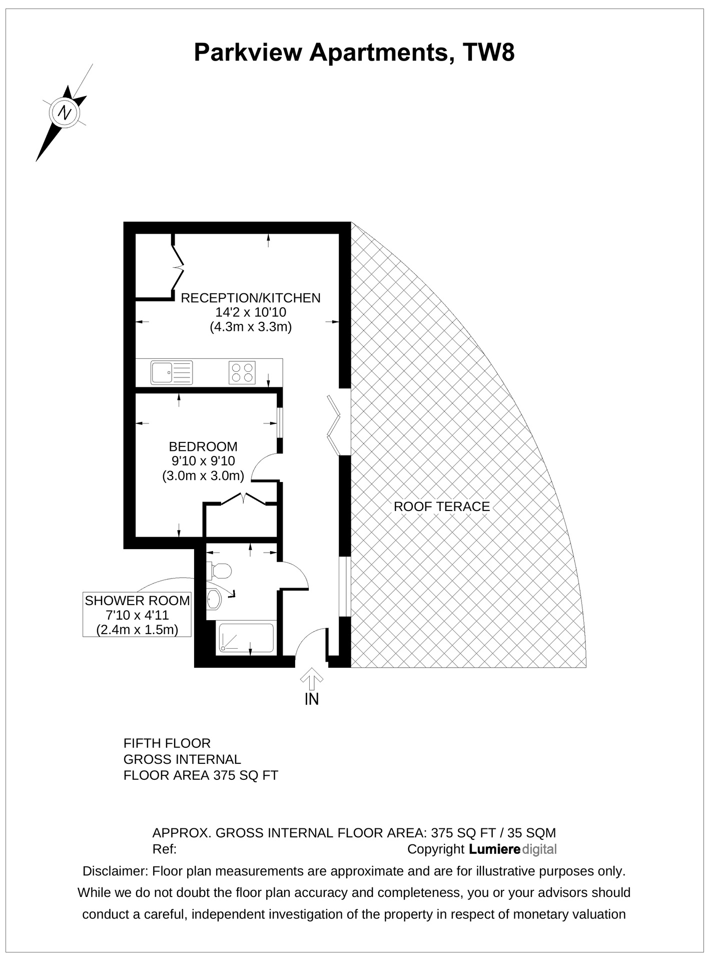 Flat 262, Brentford floorplan