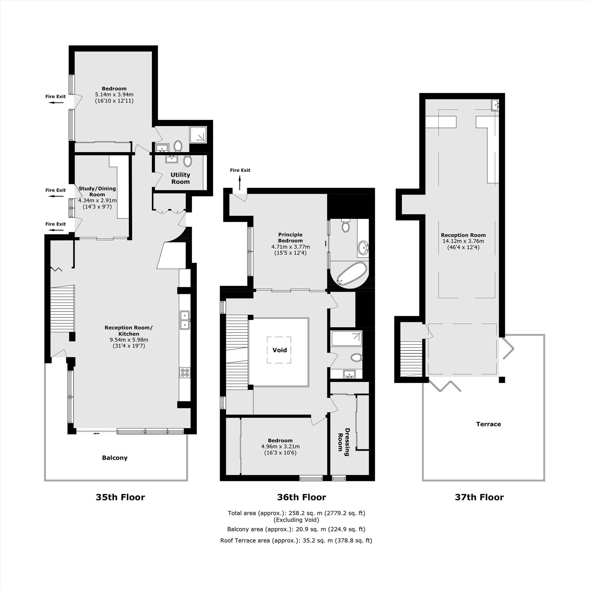 Flat 353, Cromwell Tower, London floorplan