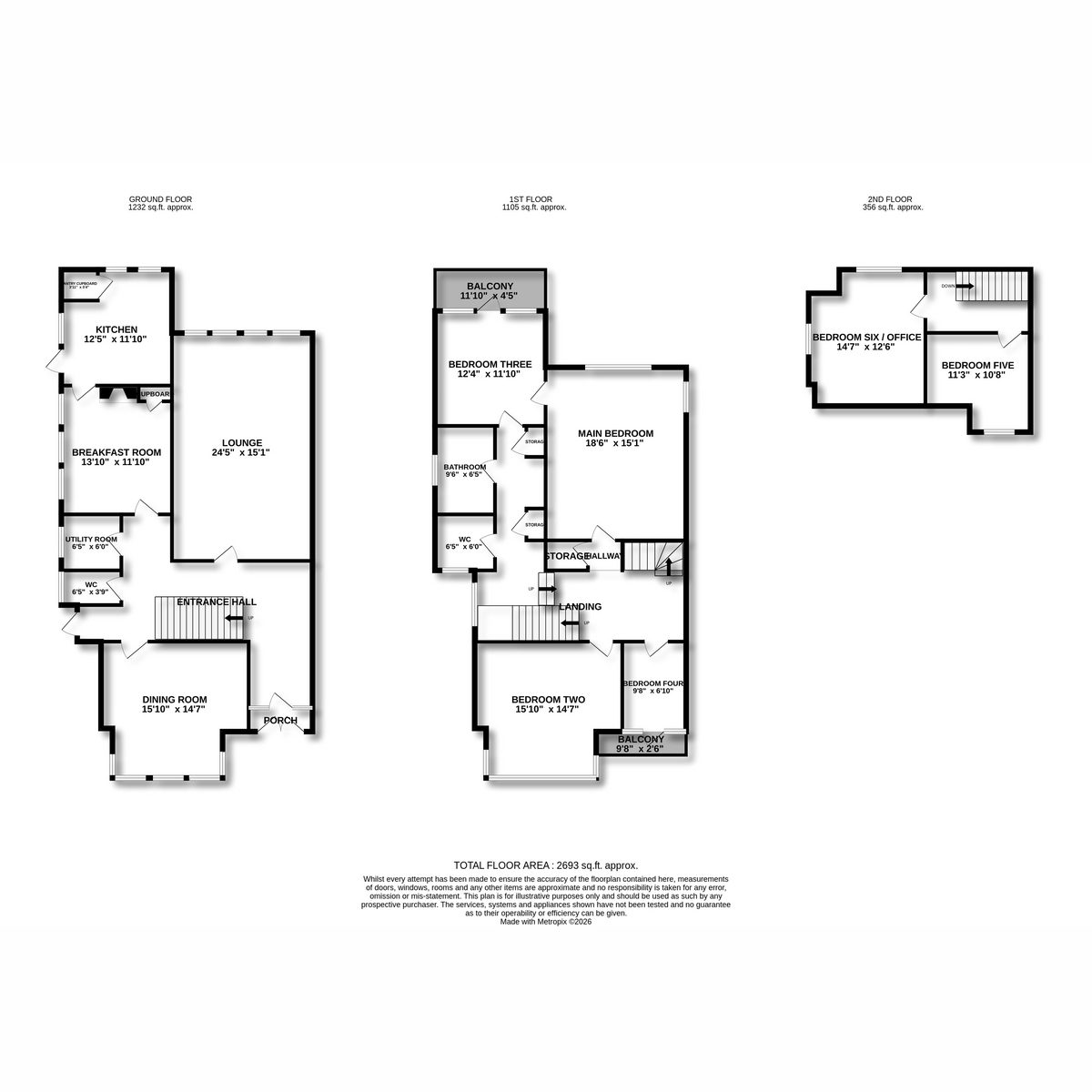 61, Kings Road, Westcliff-on-sea floorplan