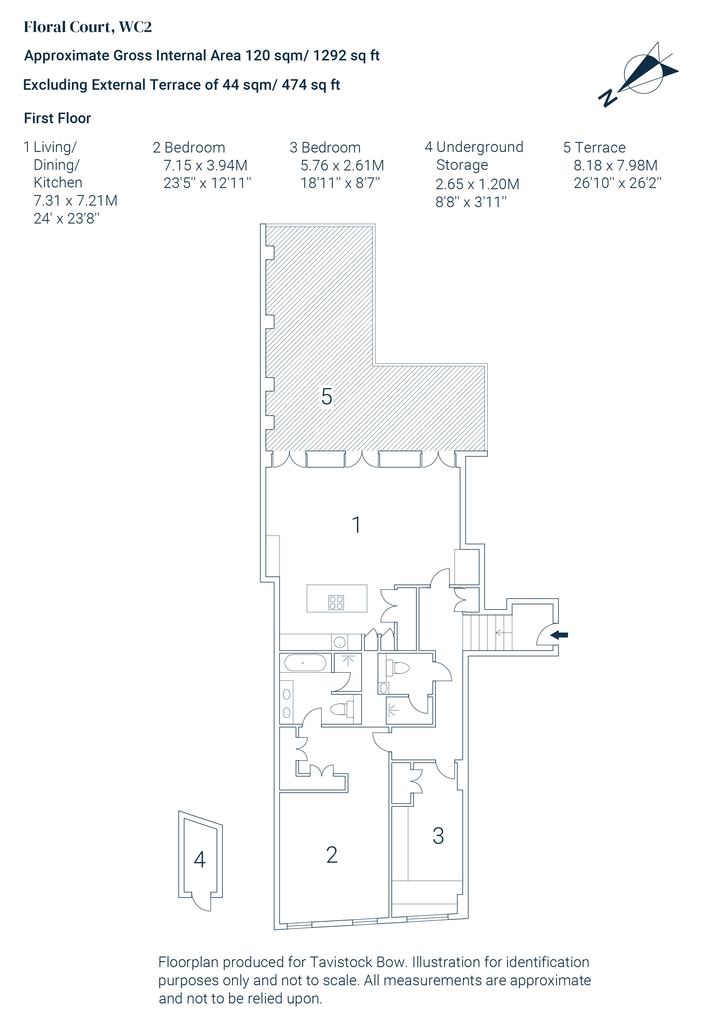 104 Floral Court, 25 Floral Street, Covent Garden floorplan