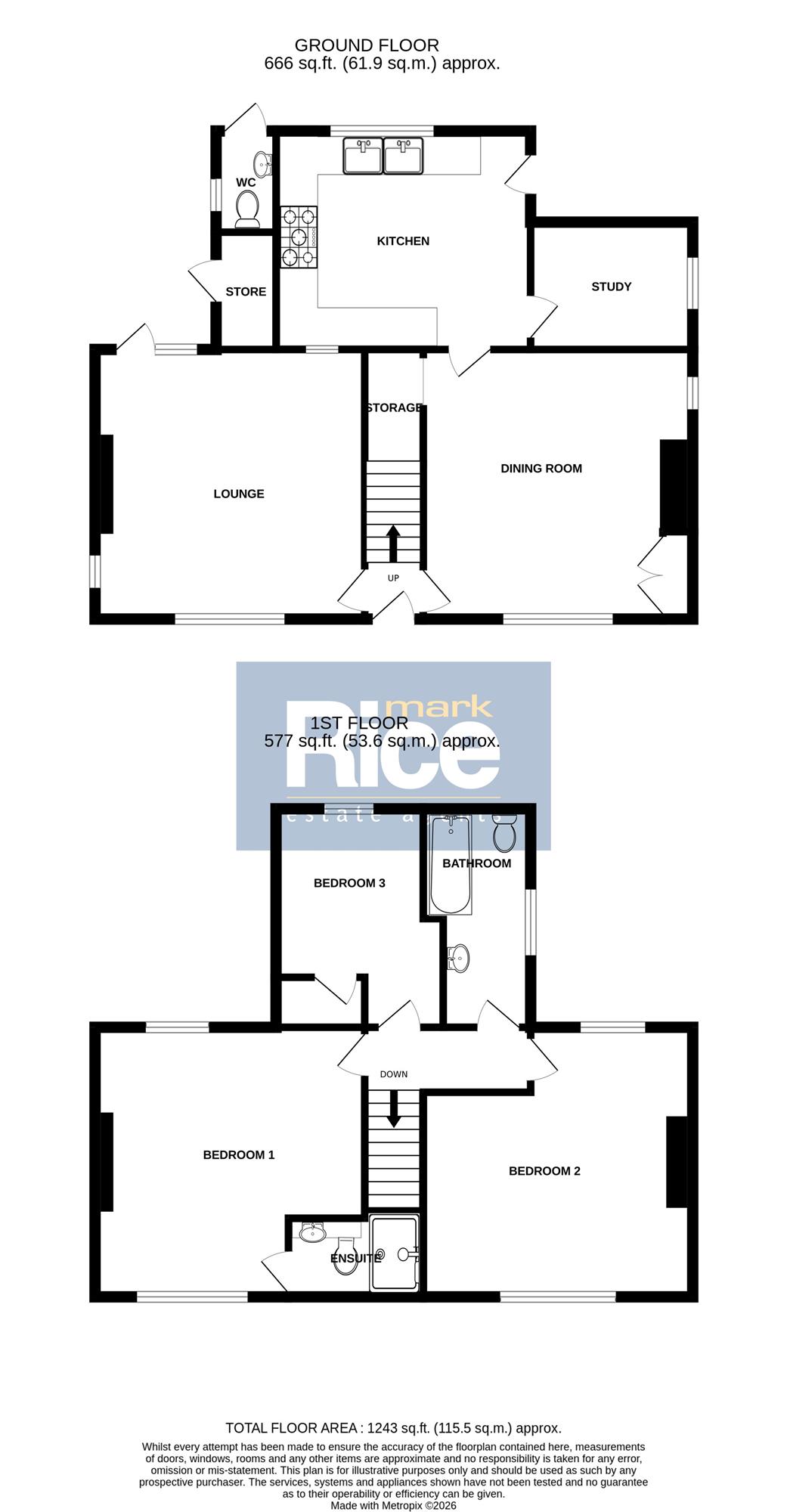 2, High Gate, Helpringham floorplan