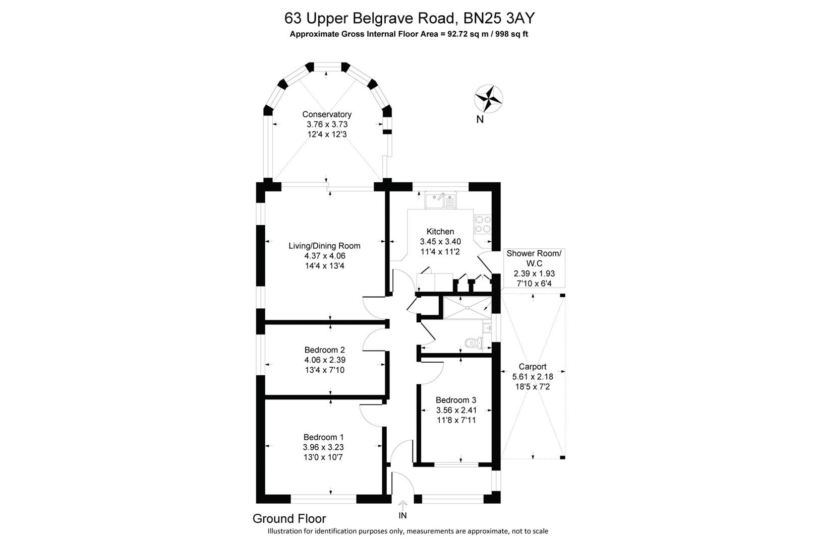 63, Upper Belgrave Road, Seaford floorplan