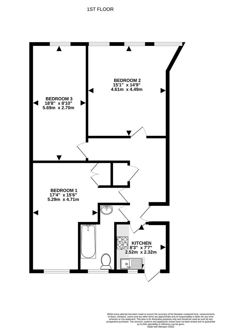 16D, Parson Street, London floorplan