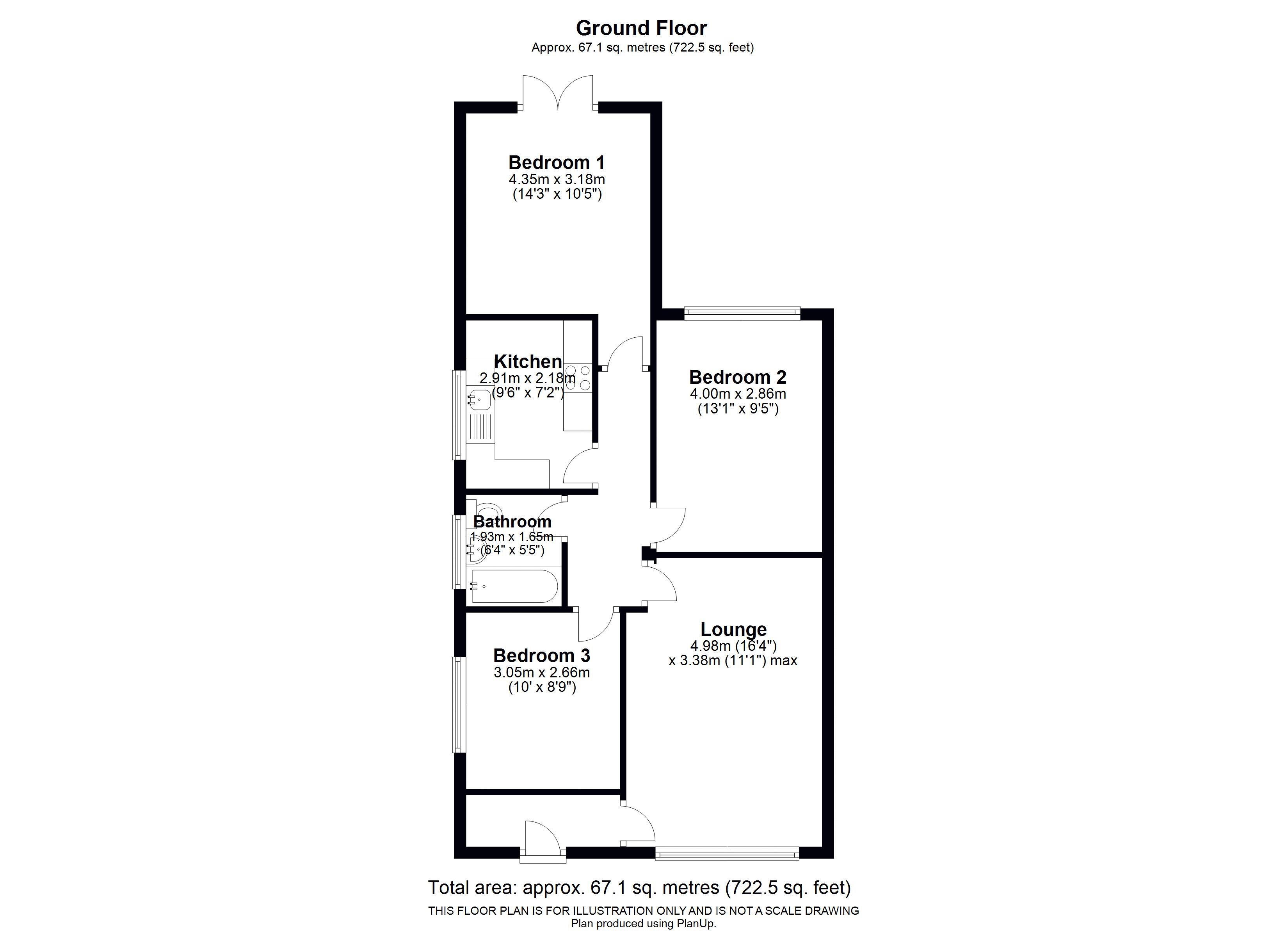 Lower Lyndon Avenue, Shevington WN6, 3 bedroom semidetached bungalow