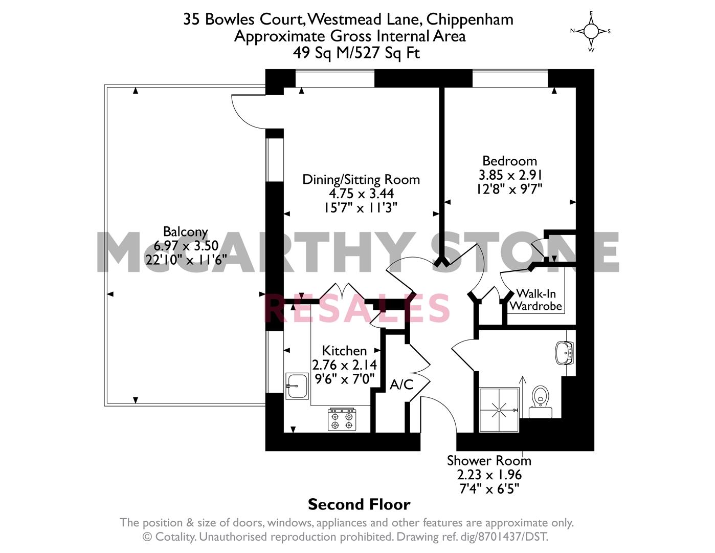 35 Bowles Court, Westmead Lane, Chippenham floorplan