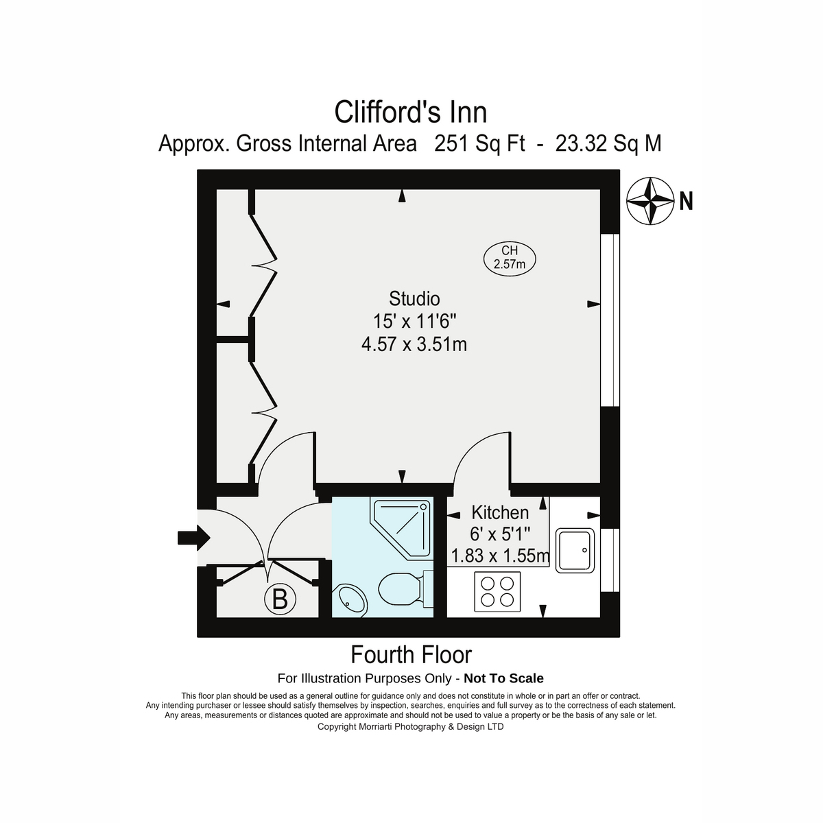 Fetter Lane, London floorplan
