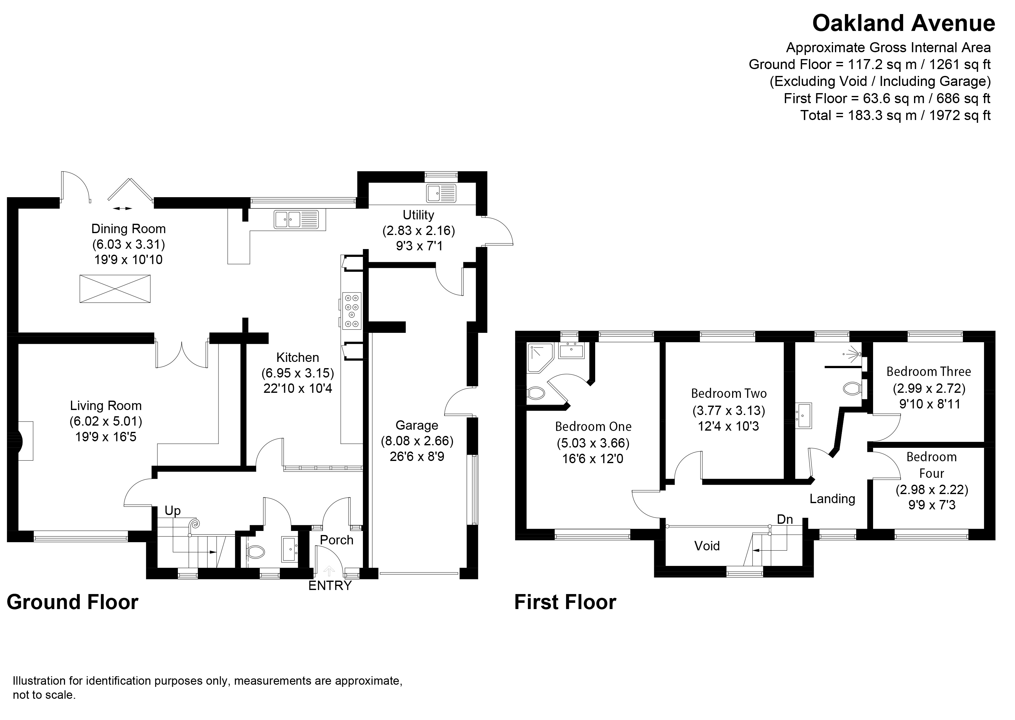 21, Oakland Avenue, Droitwich floorplan