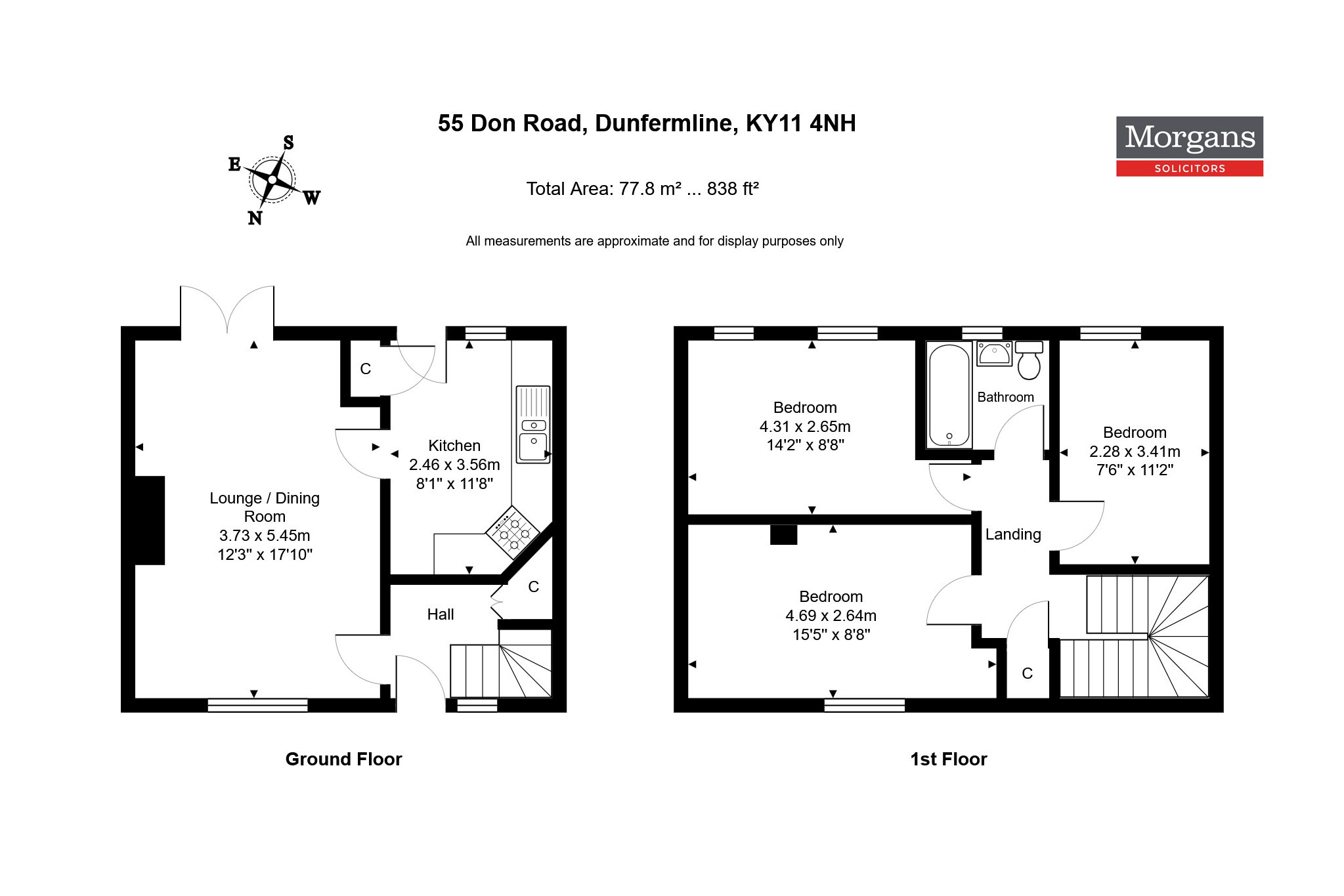 55, Don Road, Dunfermline floorplan