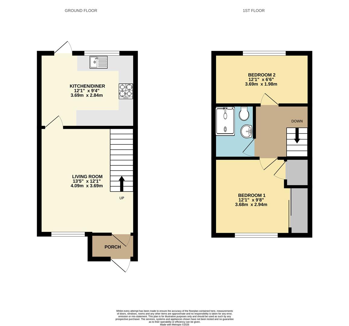 39, Homestead Avenue, Worcester floorplan
