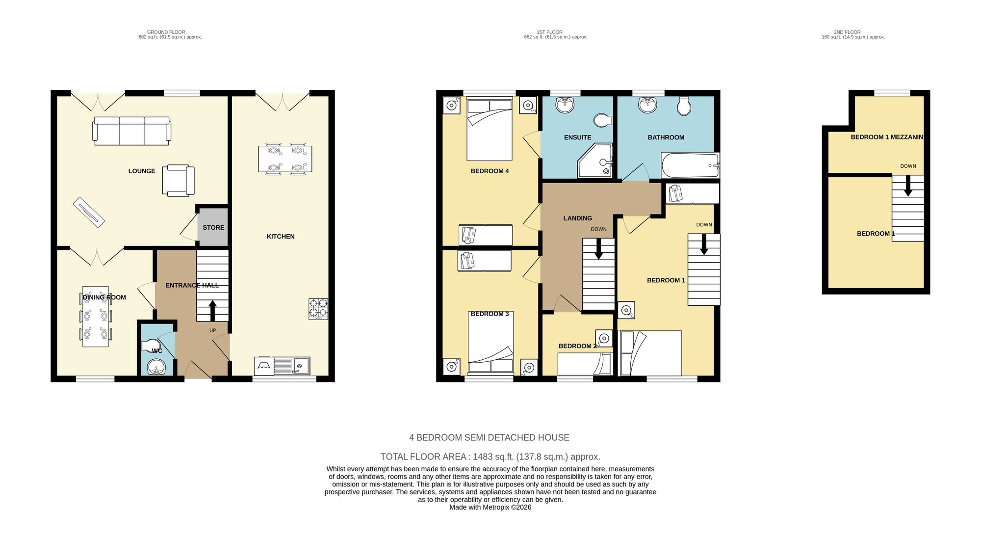 14 Becks Court, Dewsbury floorplan