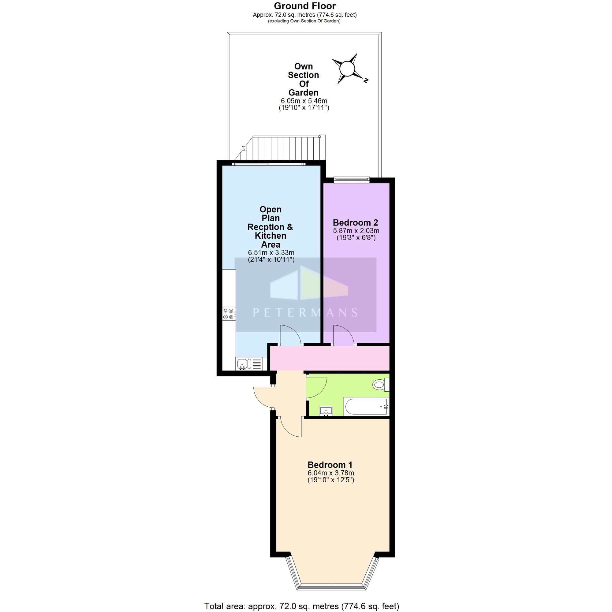 2 Arendale Court, Hendon floorplan