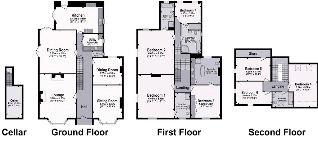 Craig Yr Ogof,, Clip Terfyn, Abergele floorplan
