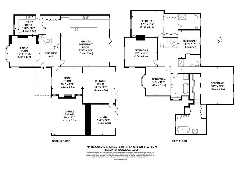 5 Bedrooms Terraced house to rent in Crossfield Place, Weybridge KT13