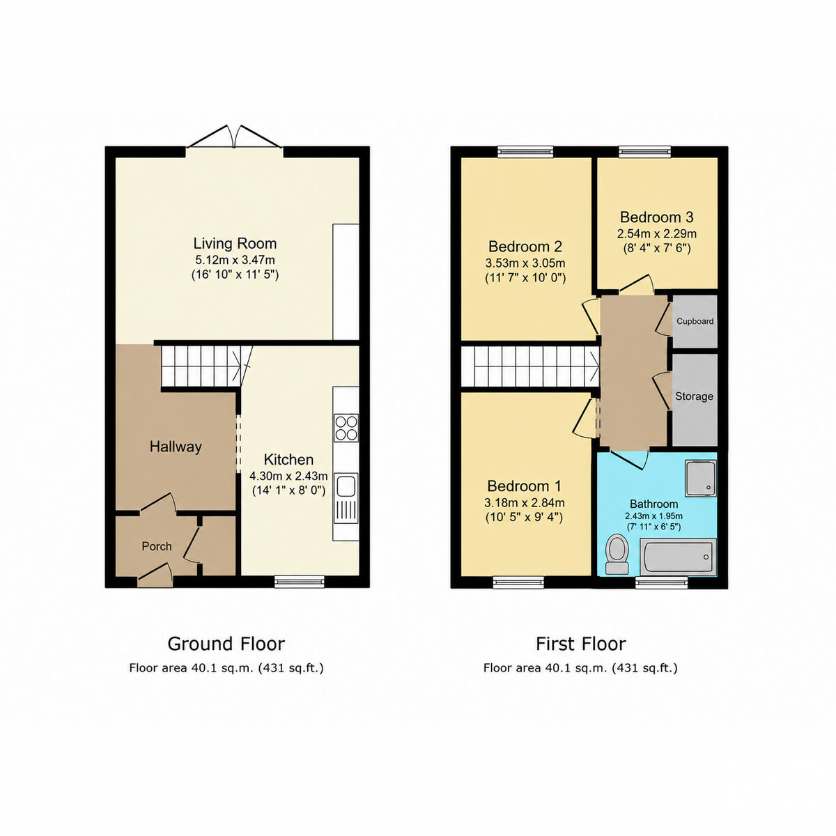 70, Somerton Drive, Birmingham floorplan
