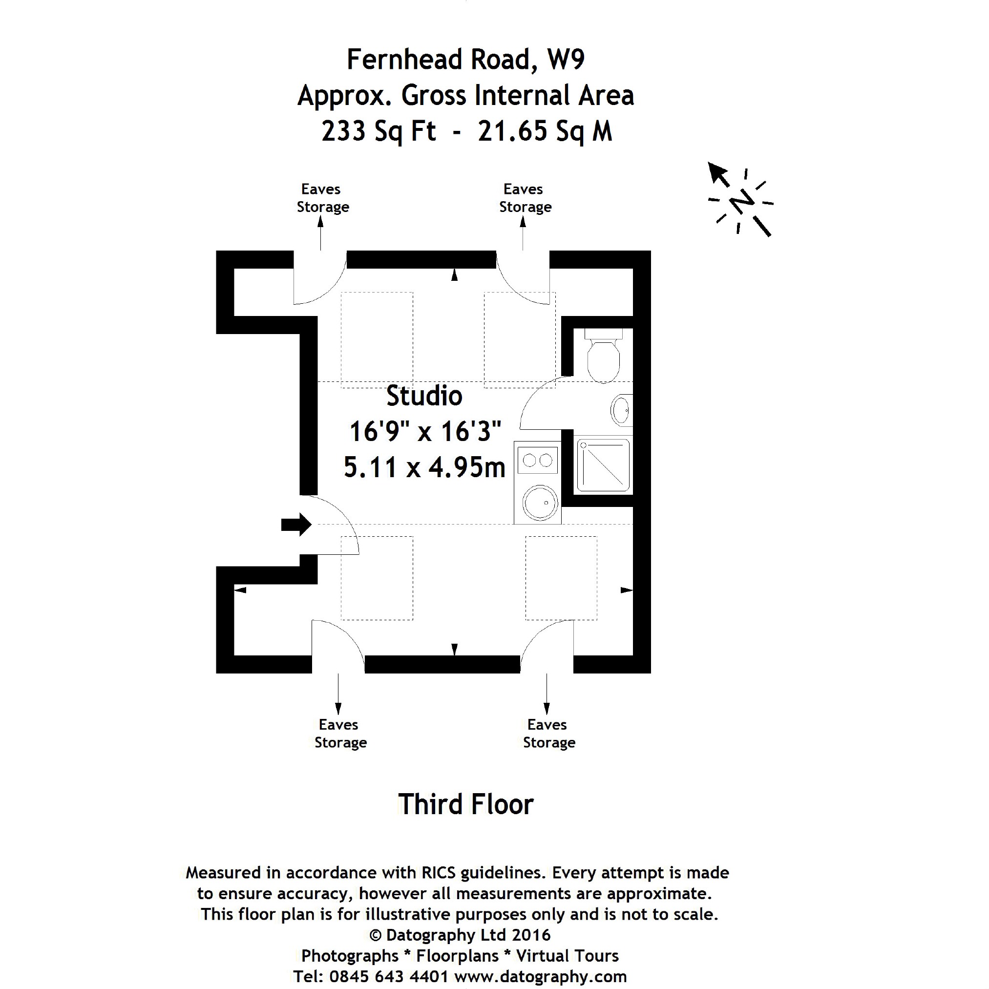 0 Bedrooms Studio to rent in Fernhead Road, Kilburn, London W9