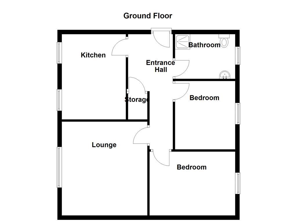 38 Kingfisher Court, Great Howarth, Whitworth floorplan