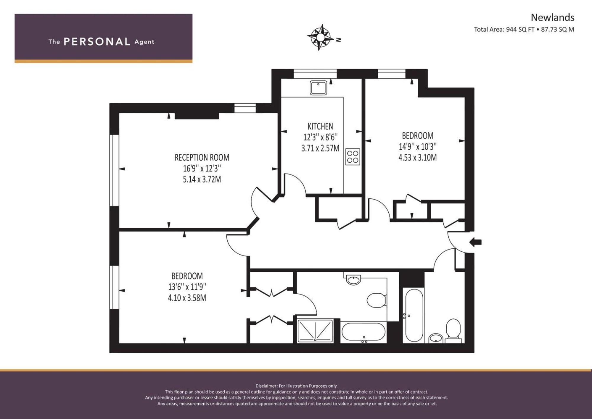 Flat 5, Newlands, Tadworth floorplan