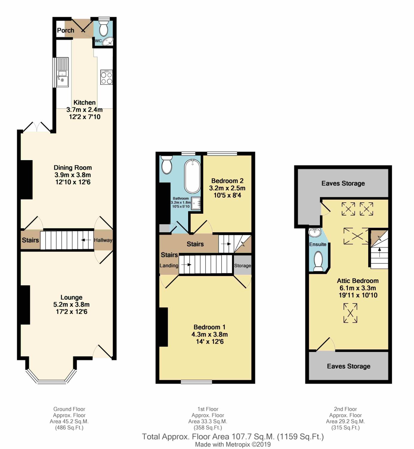 3 Bedrooms Terraced house for sale in High Street, Eckington, Sheffield, Derbyshire S21