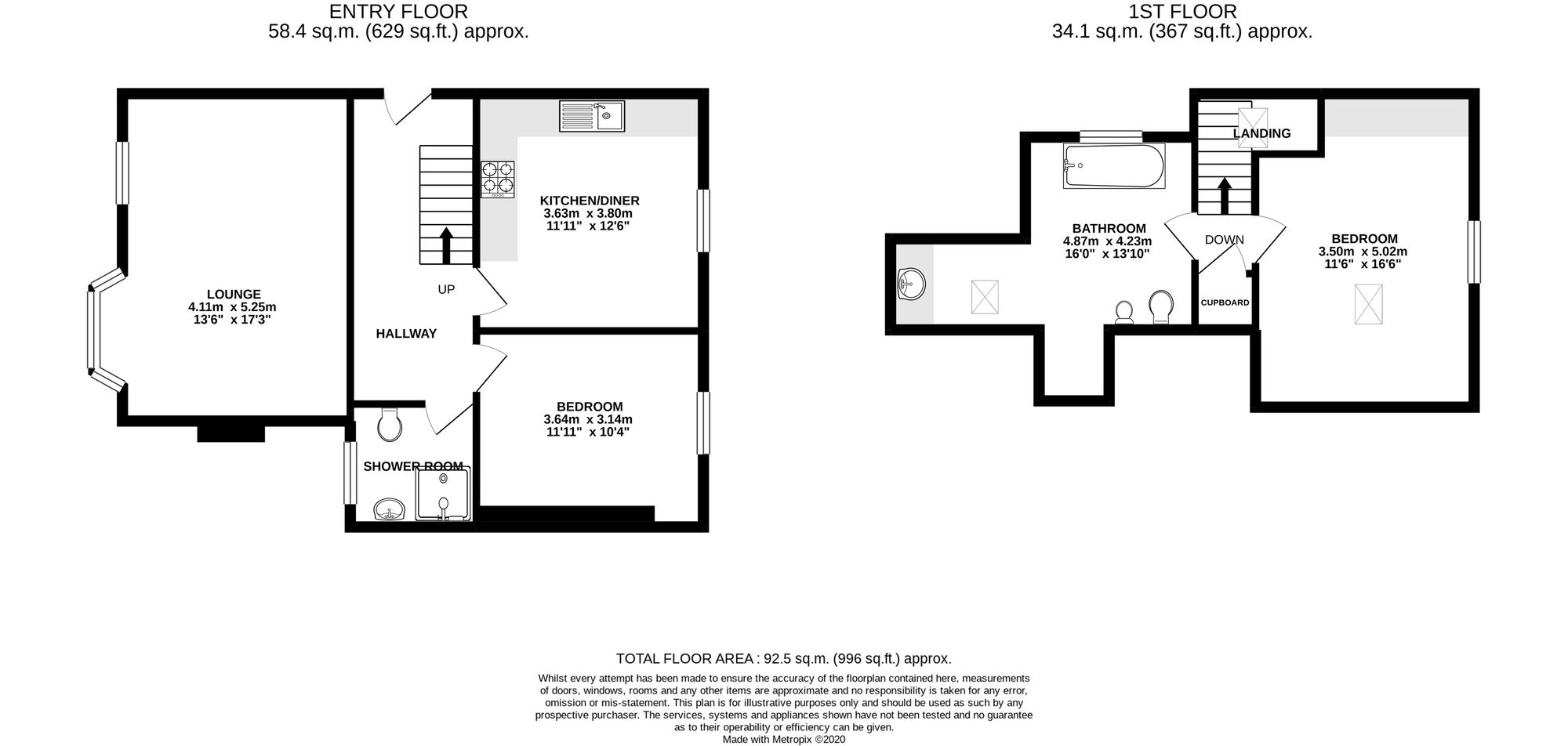 First Floor Flat, 241 Bournemouth Road, Poole floorplan