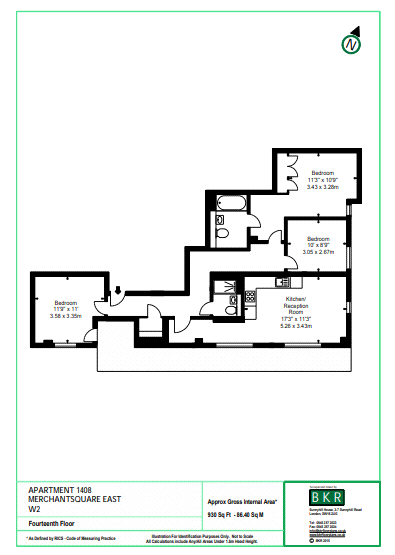 3 Bedrooms Flat to rent in Merchant Square, London W2