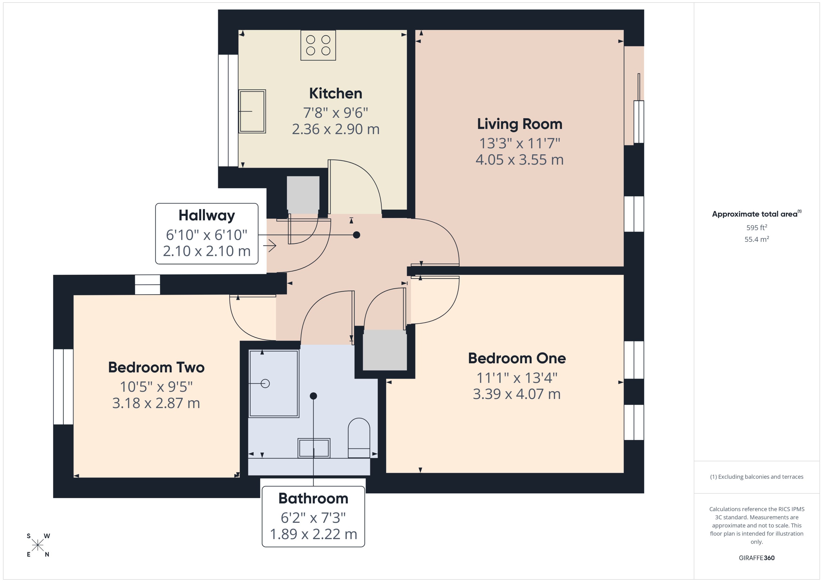 6, Meridian Court, Ashford floorplan