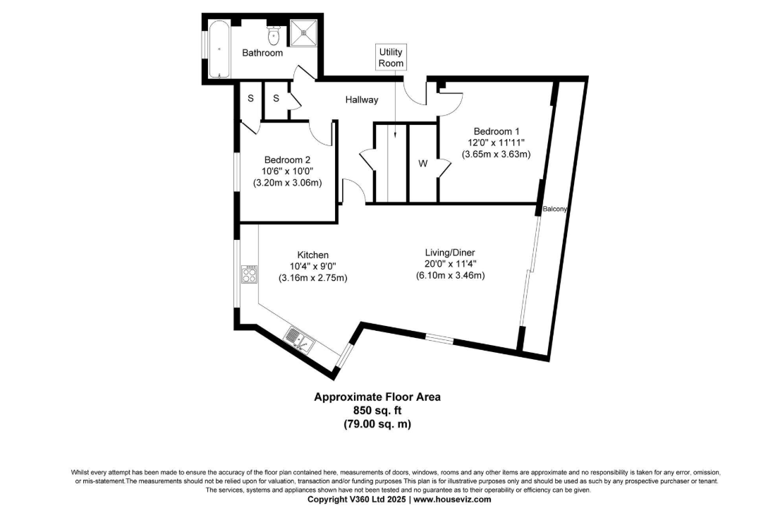 Apartment 4, 57 Marine Drive, Colwyn Bay floorplan