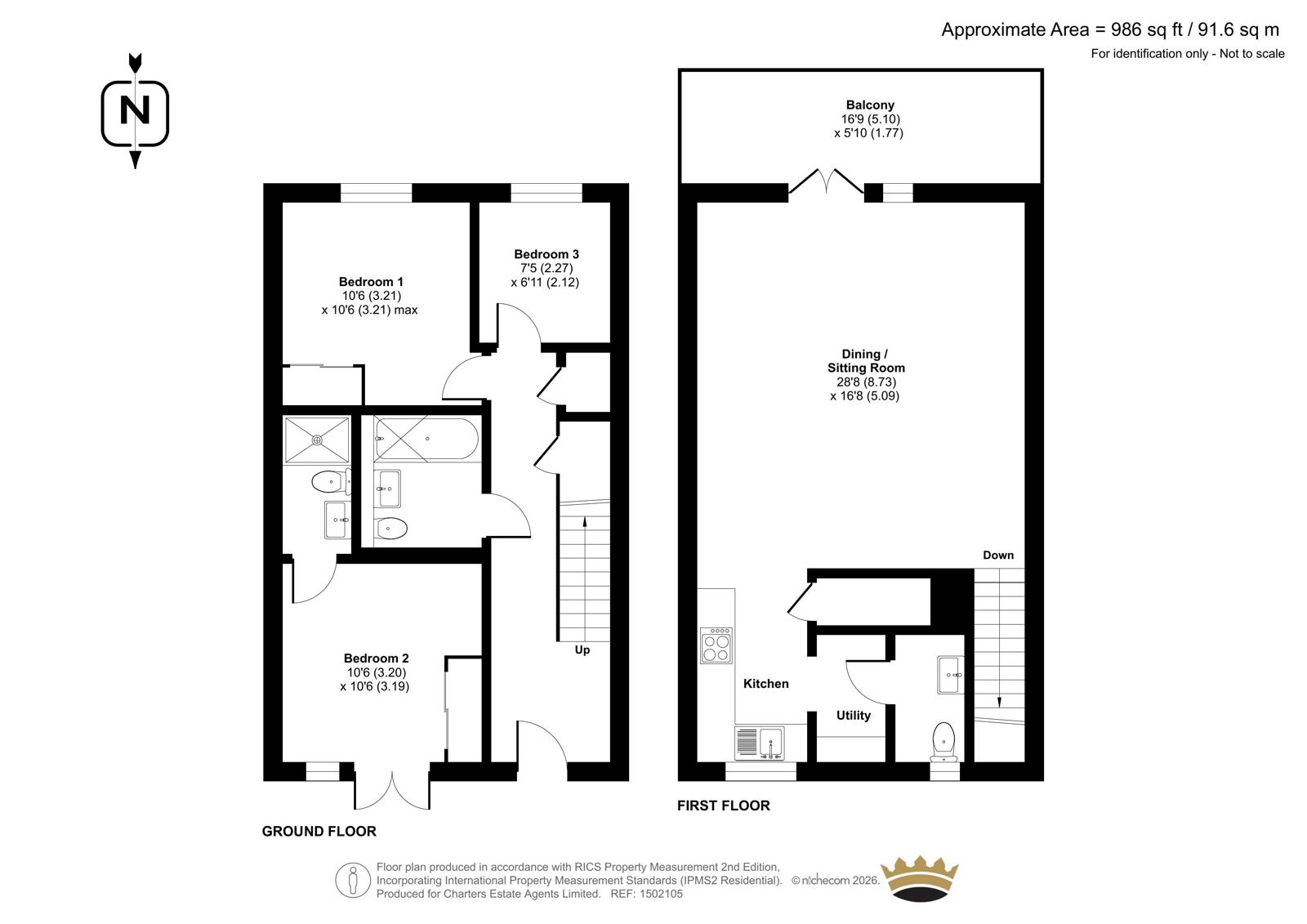 Flat 3, 10, Archers Road, Hampshire floorplan