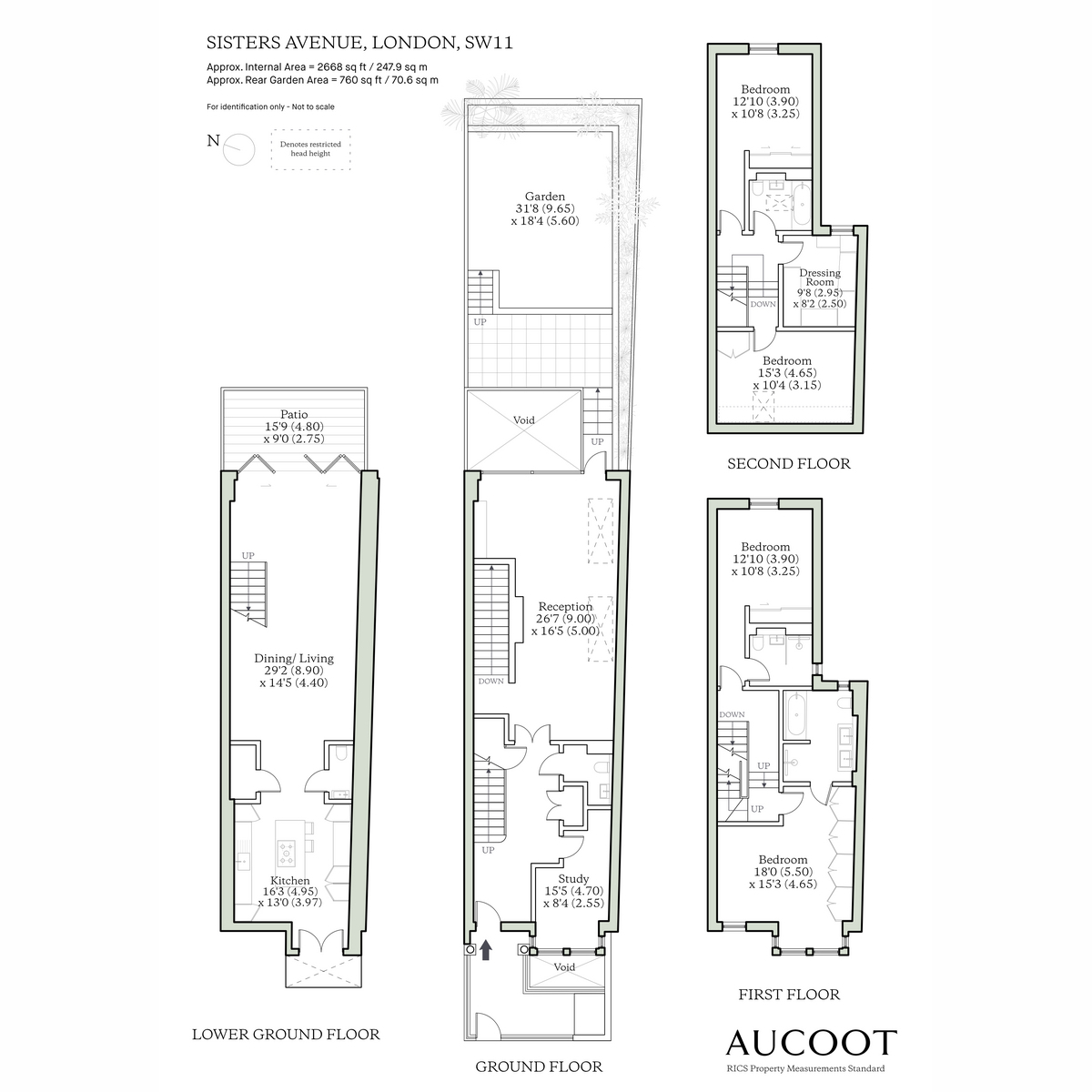87, Sisters Avenue, London floorplan