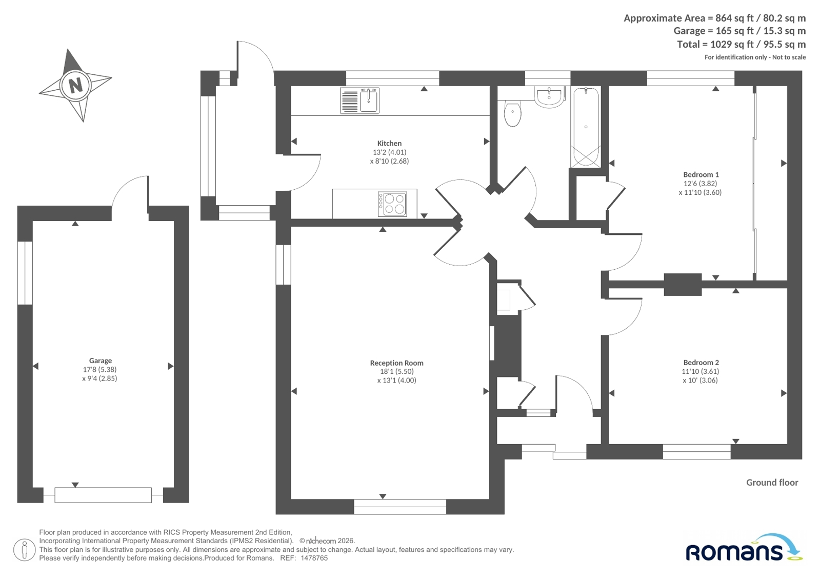 3, Saffron Close, Reading floorplan