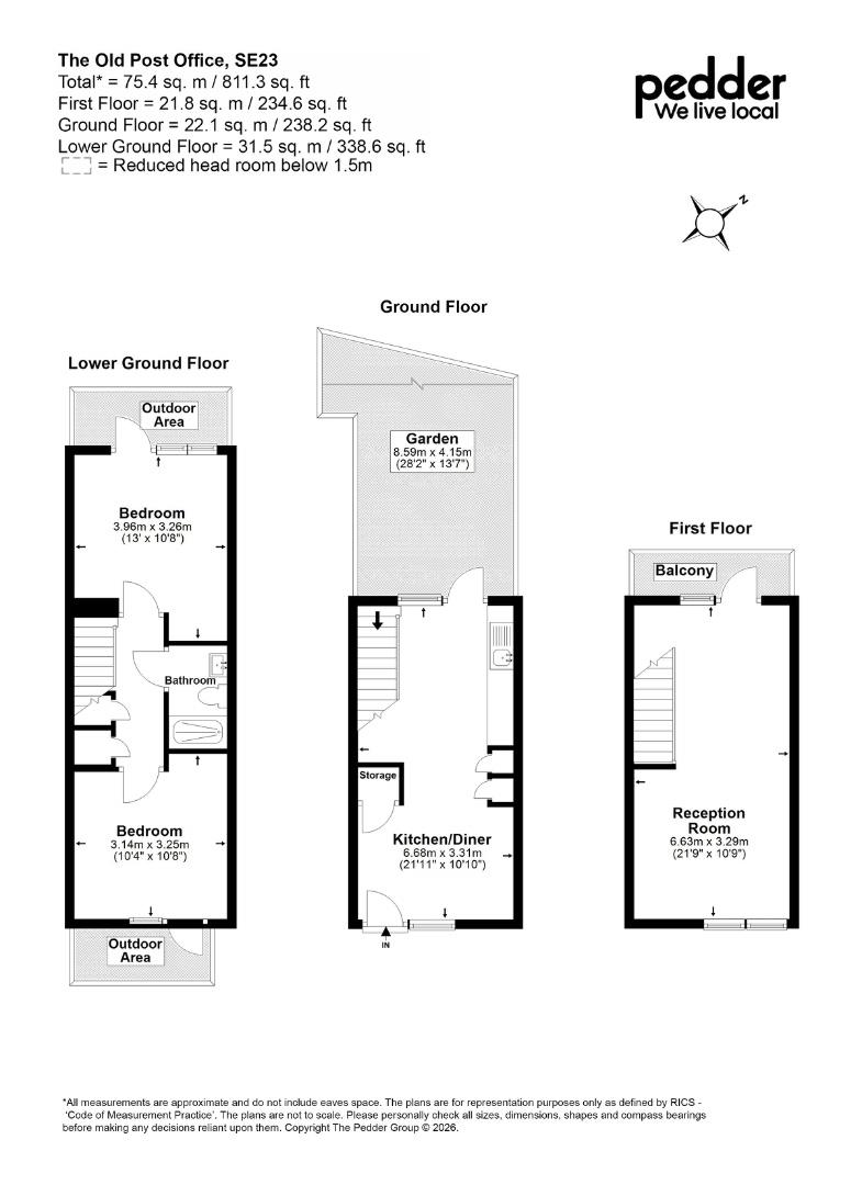 9 The Old Post Office, 61, Devonshire Road, London floorplan
