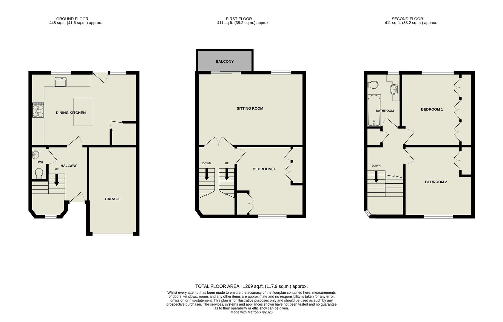 21 Linden Court, Stockeld Way, Ilkley floorplan