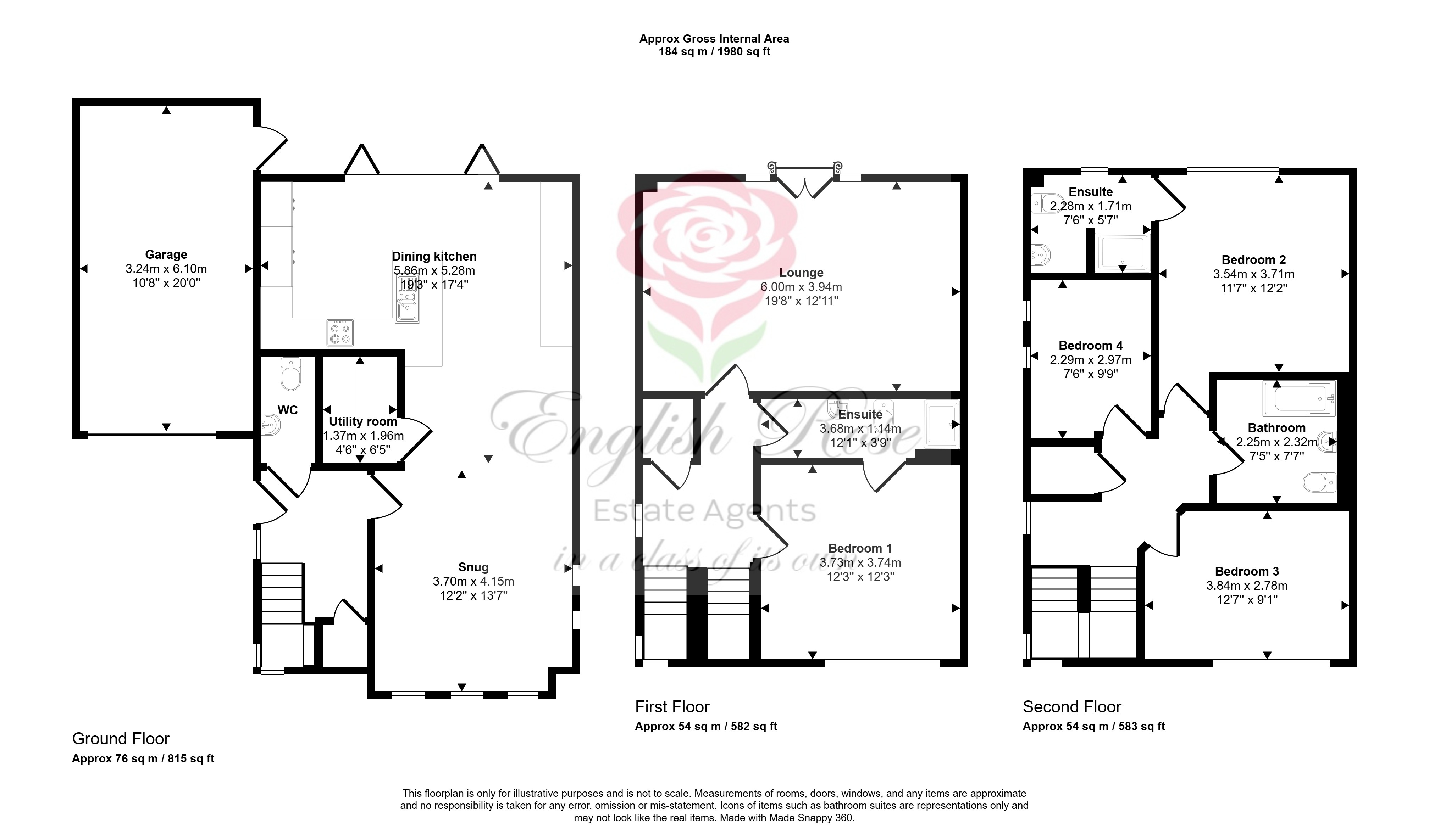 1, Bloomsbury Gardens, Mansfield floorplan