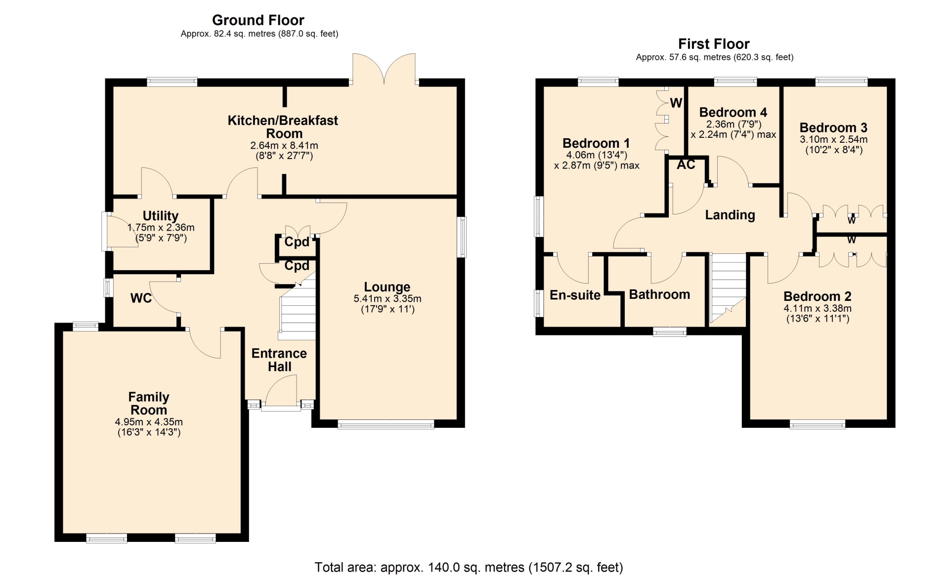 10, Paddock Close, Northampton floorplan