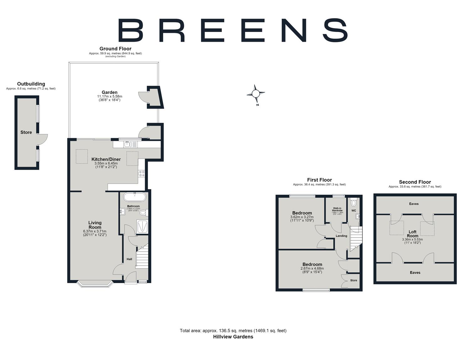 8, Hillview Gardens, Waltham Cross floorplan