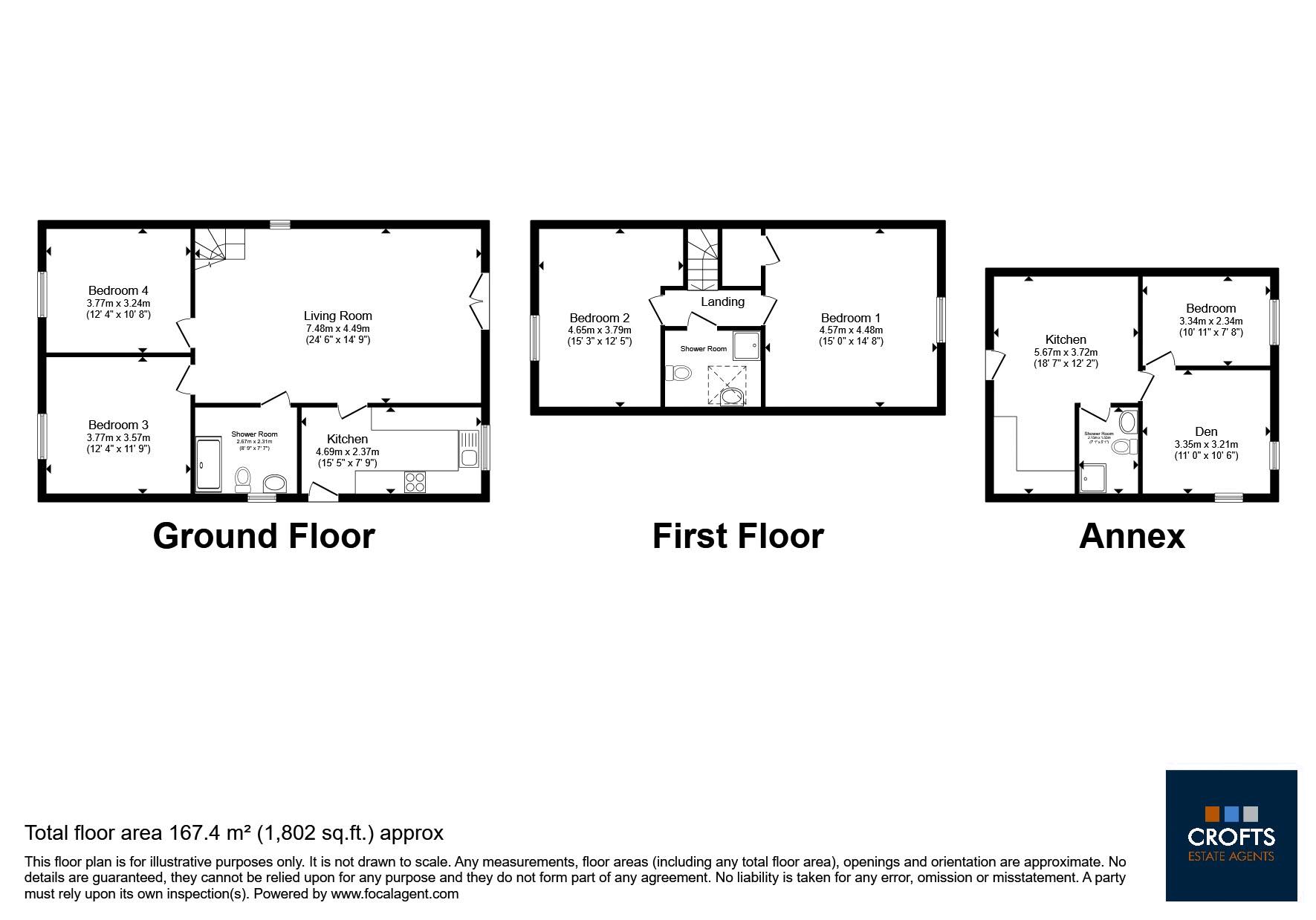 Yew Tree Cottage, Warren Road, Louth floorplan
