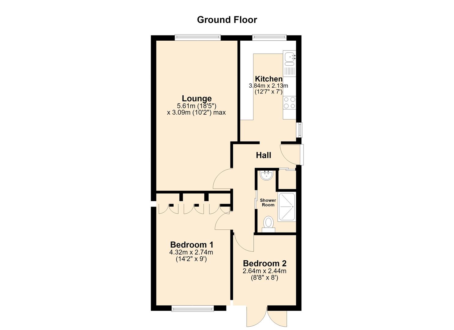 537, Newtondale, Hull floorplan
