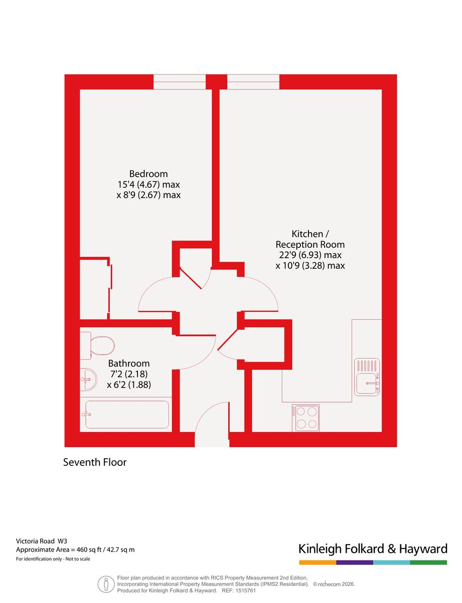131 Trentham Court,, Victoria Road, London floorplan