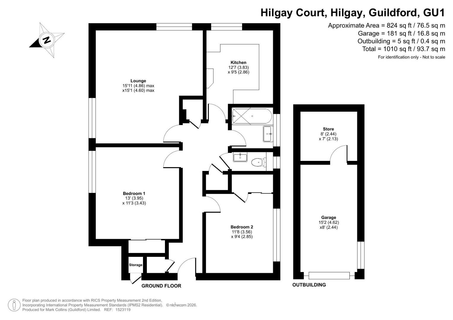 2 Hilgay Court, Hilgay, Guildford floorplan