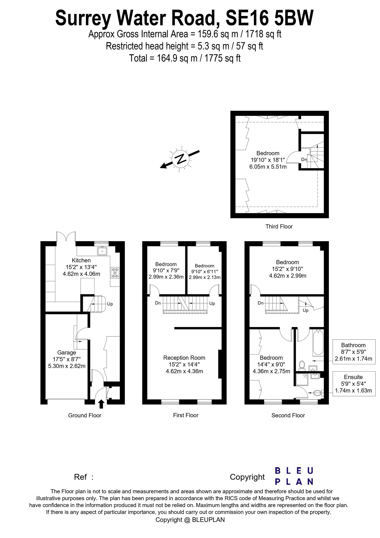3, Surrey Water Road, London floorplan