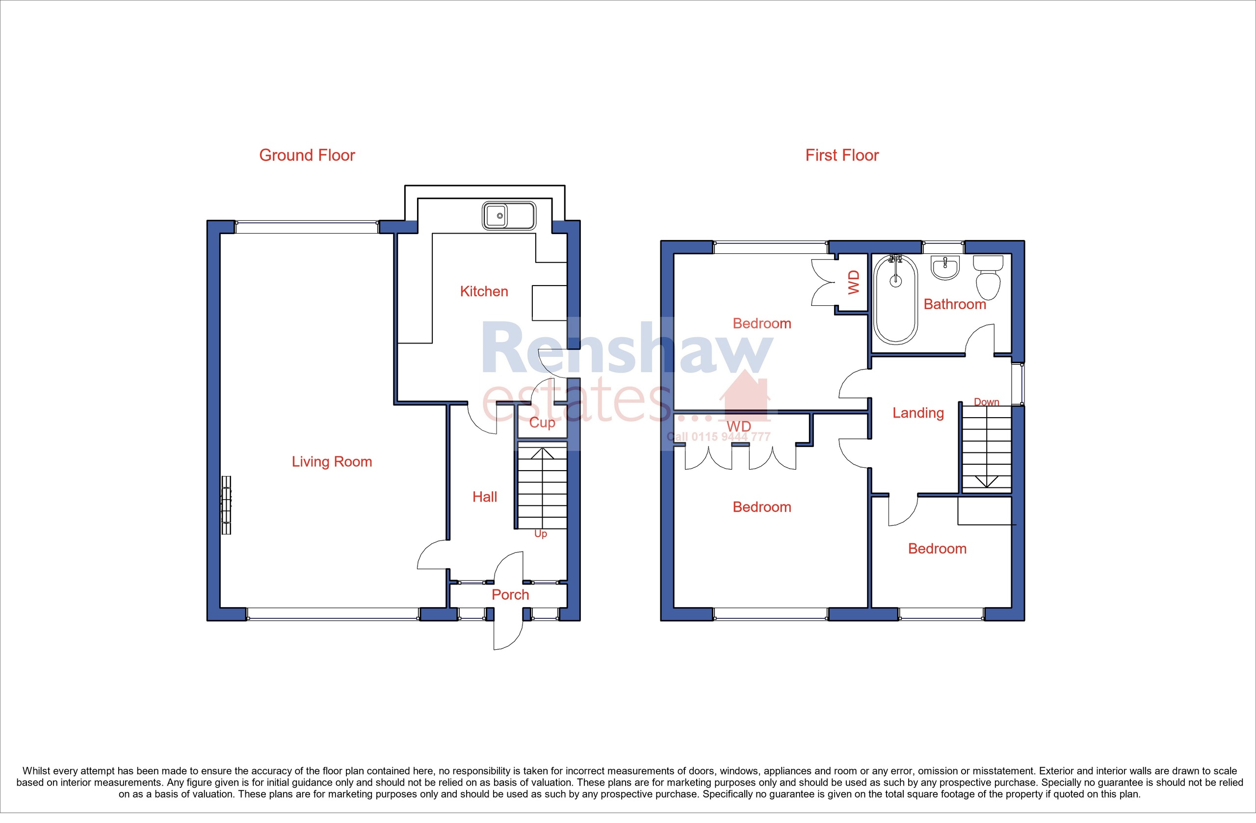 High Lane Central, West Hallam, Ilkeston DE7, 3 bedroom detached house