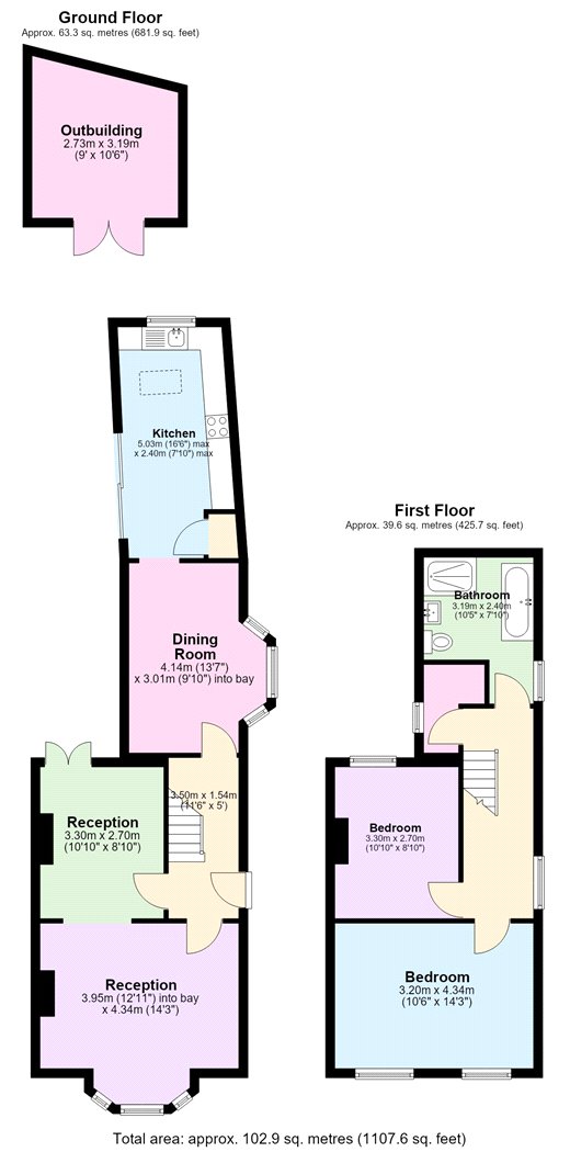 2, Leahurst Road, Hither Green floorplan