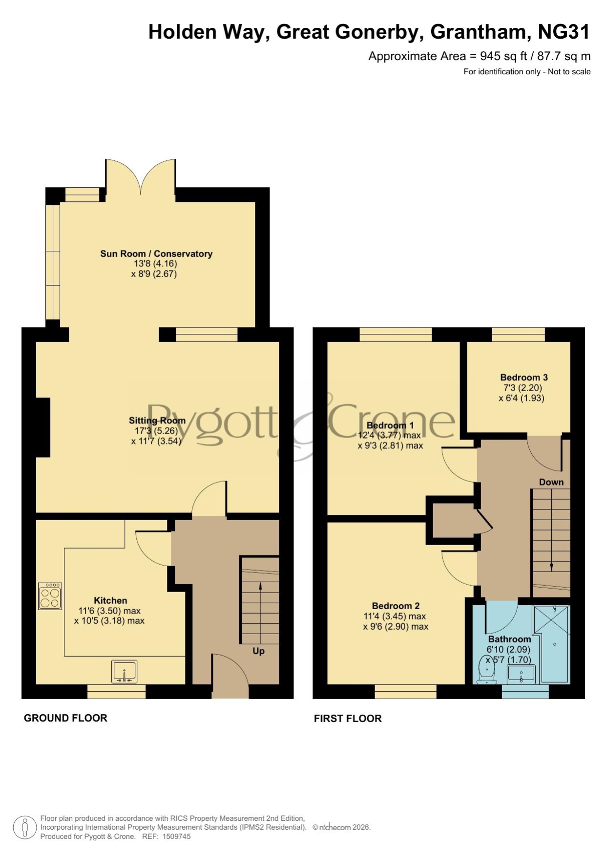 23, Holden Way, Grantham floorplan