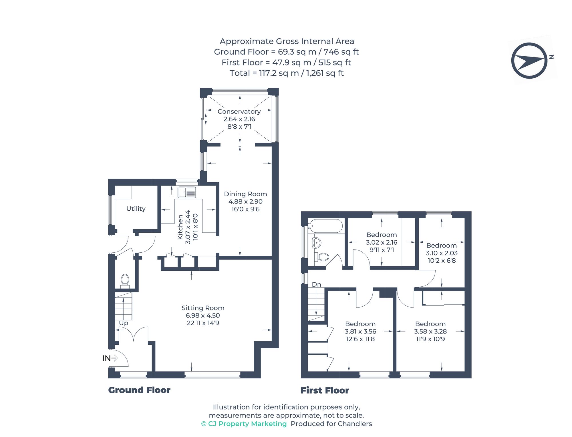 1 Hillcrest, Stevenage floorplan
