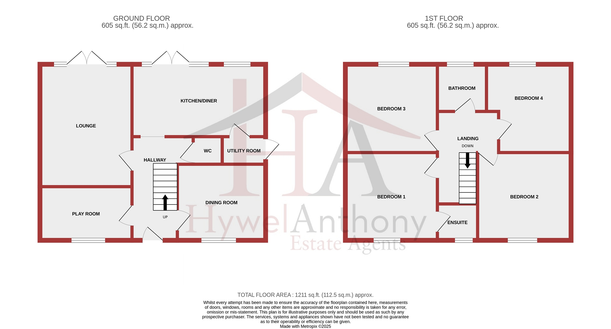 1, Clos  Rhosyn, Pontyclun floorplan
