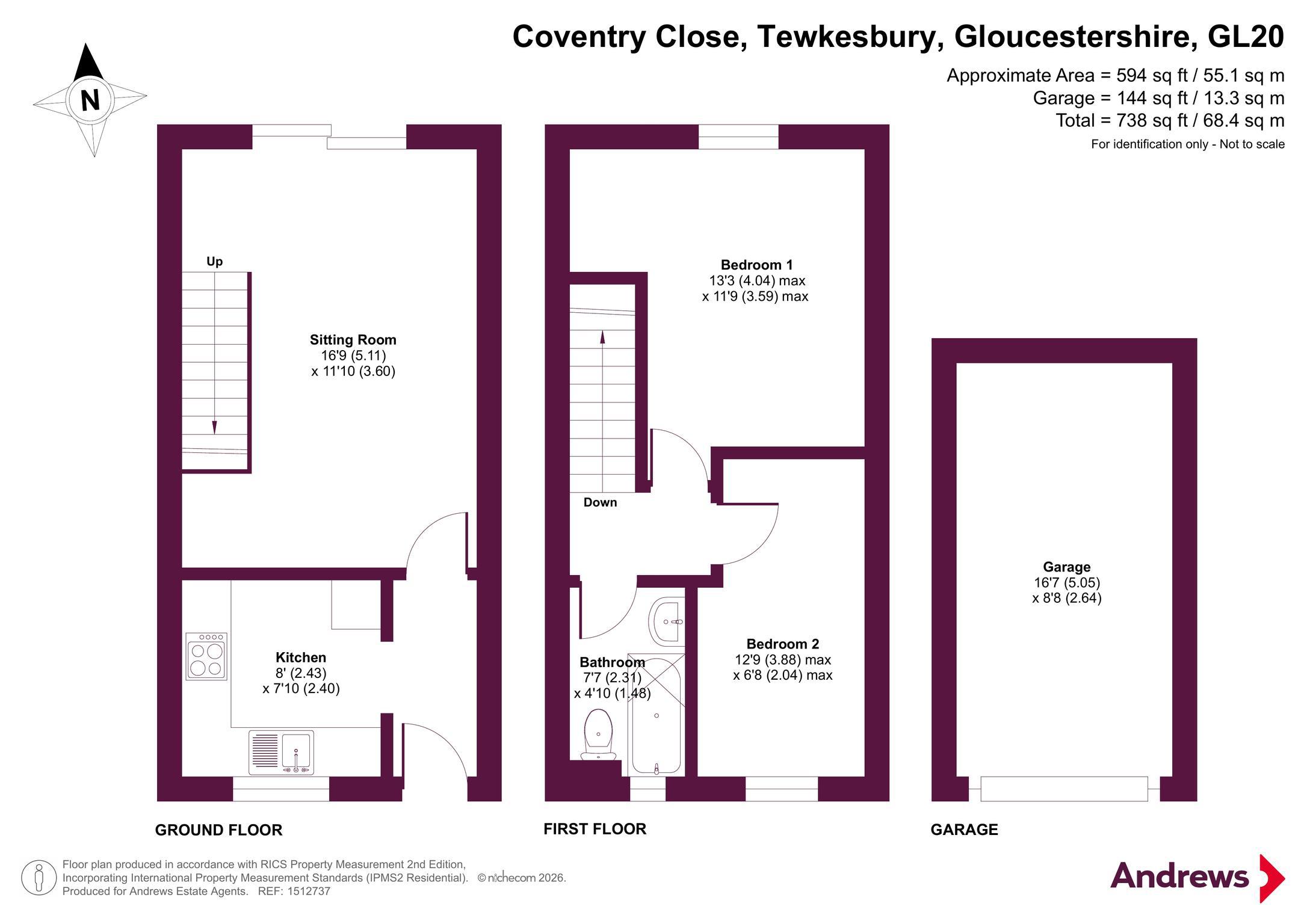 3, Coventry Close, Gloucestershire floorplan
