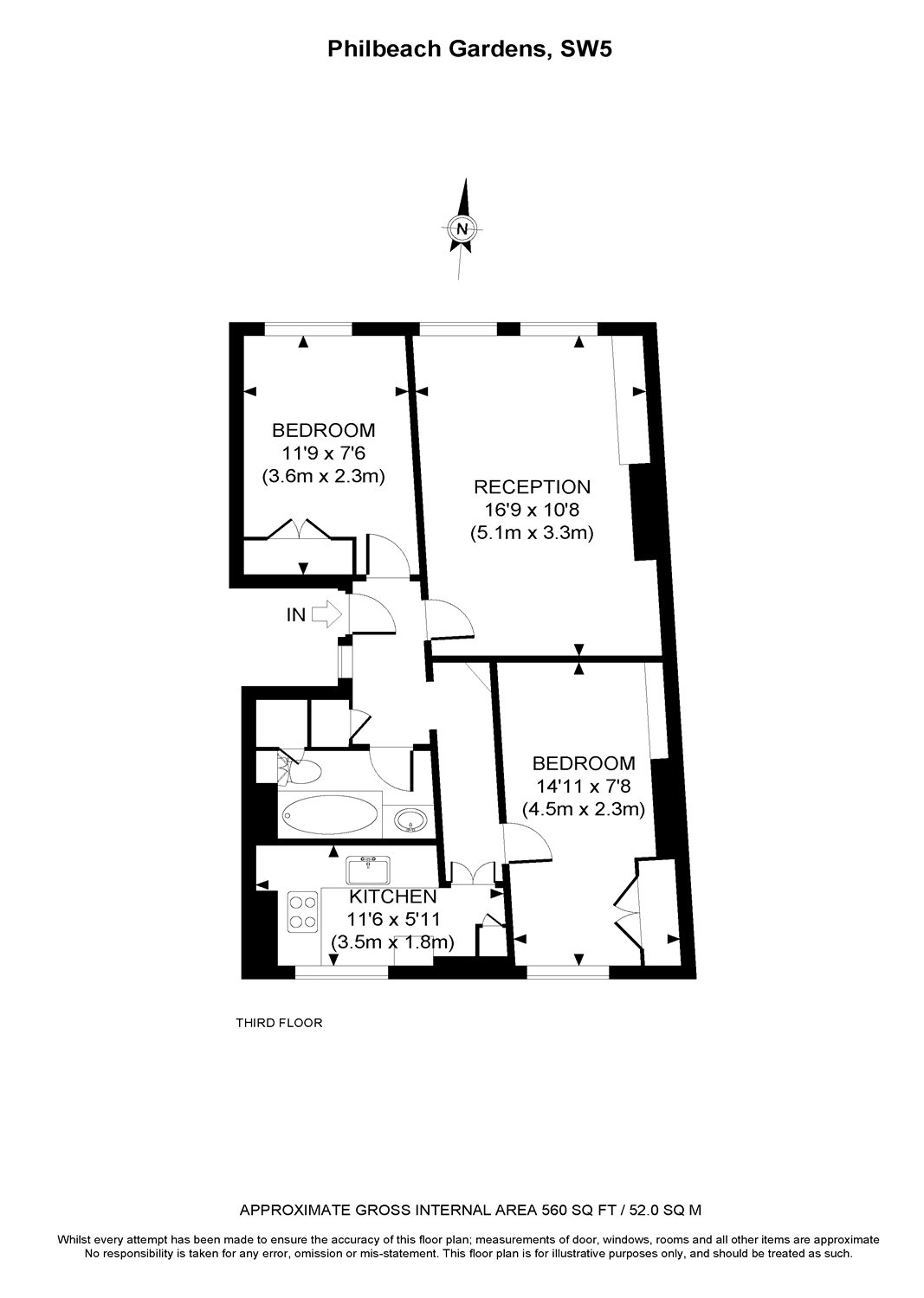 2 Bedrooms Flat to rent in Philbeach Gardens, Earls Court, London SW5